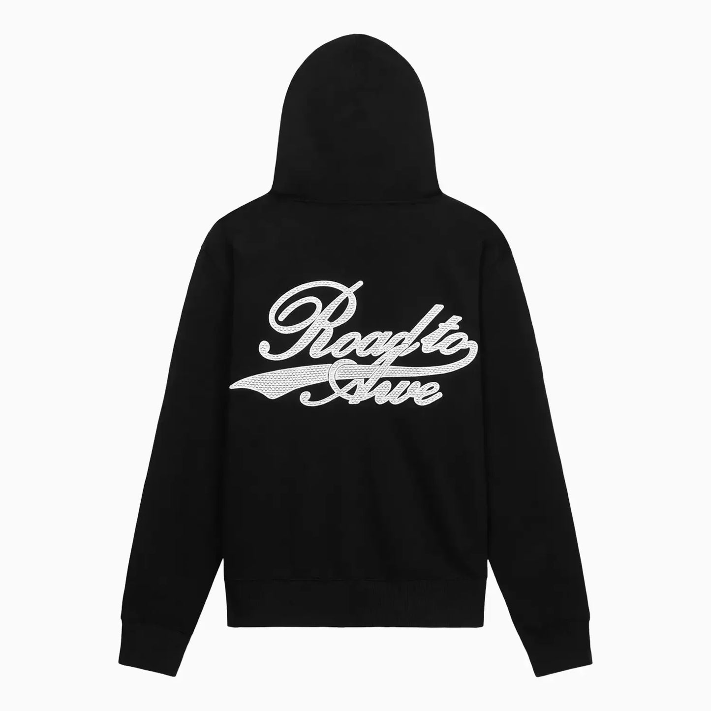 Men's Dion Black Collegiate Script Pull Over Hoodie