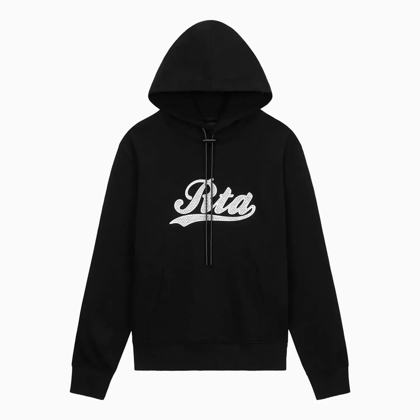Men's Dion Black Collegiate Script Pull Over Hoodie