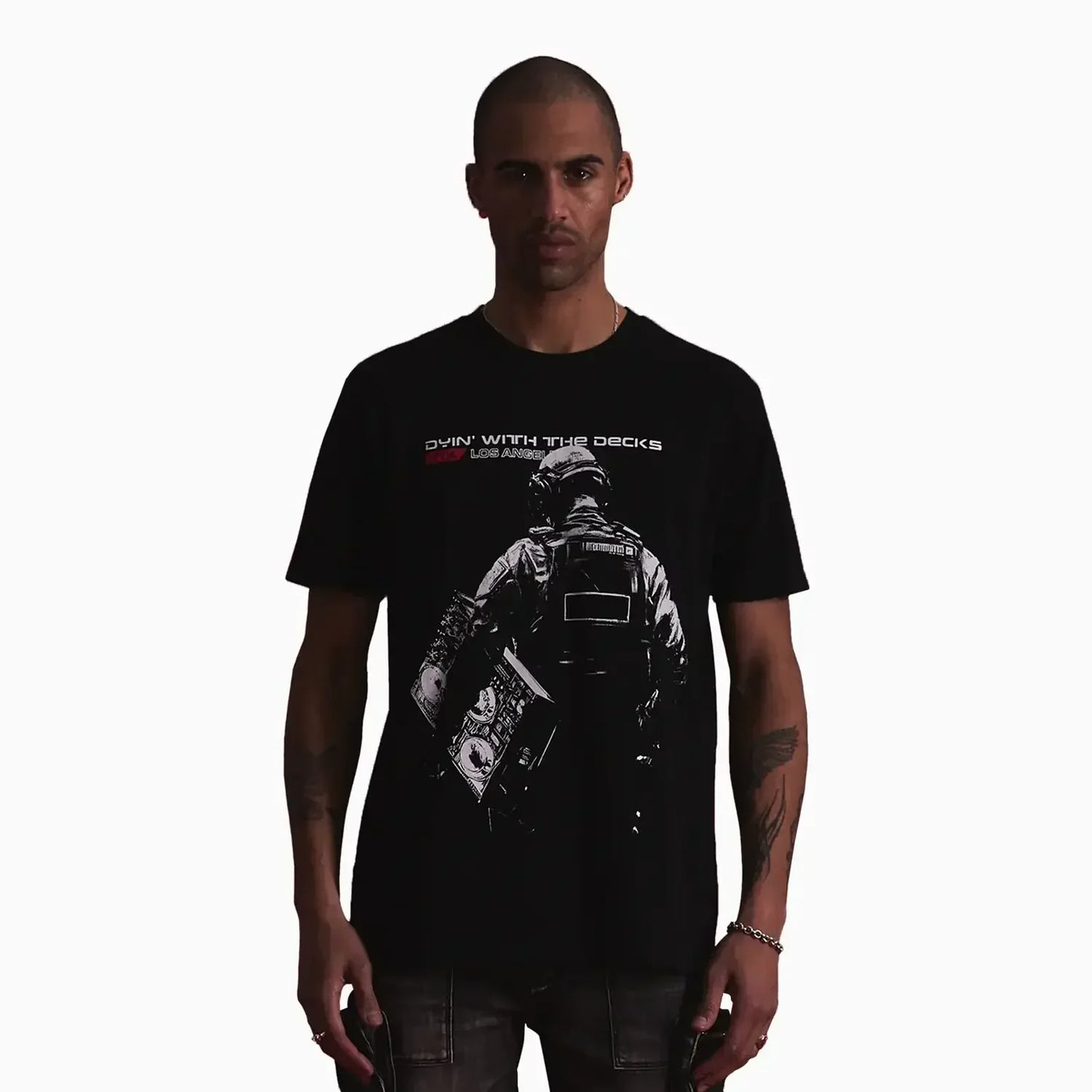 Men's Liam Black Deck T-Shirt
