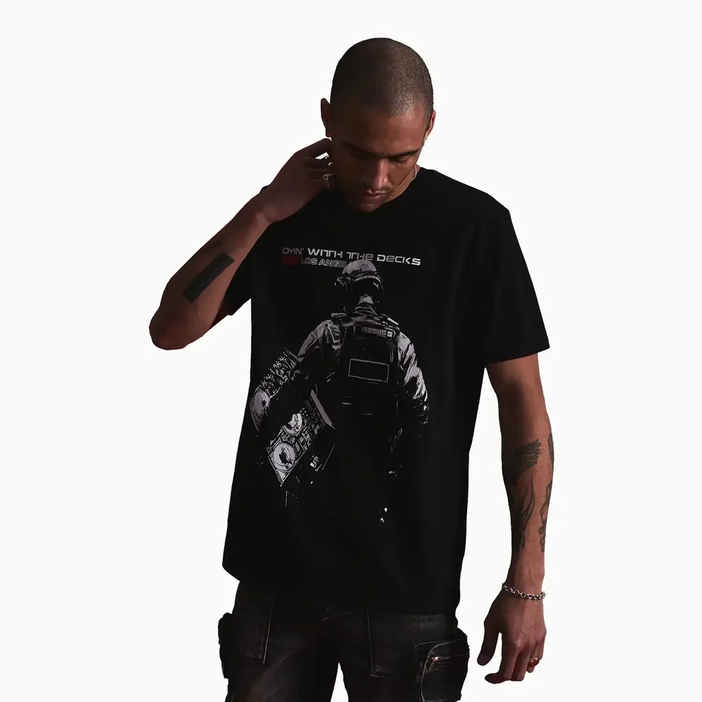 Men's Liam Black Deck T-Shirt