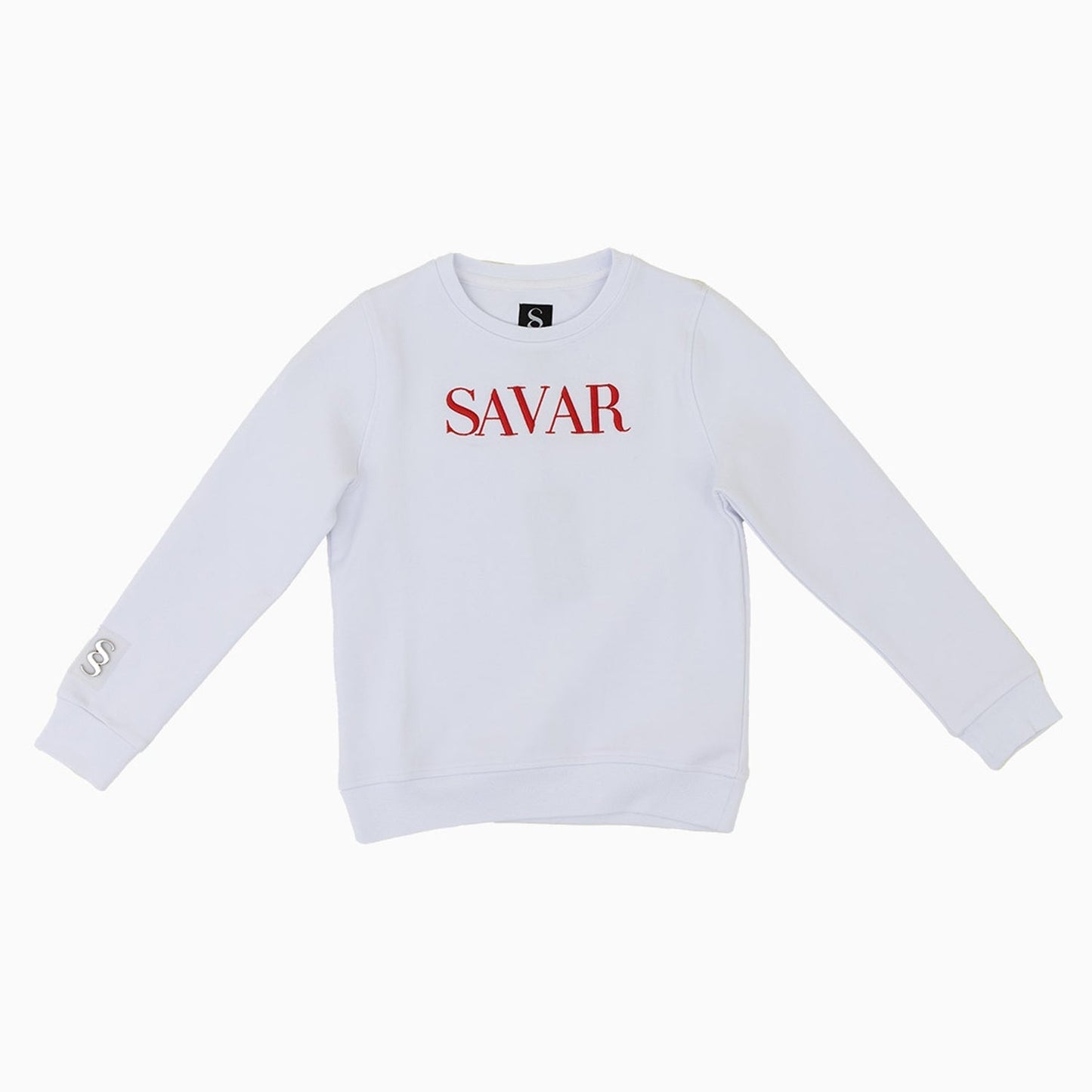 Kid's Embroidery Crew Neck Sweatshirt
