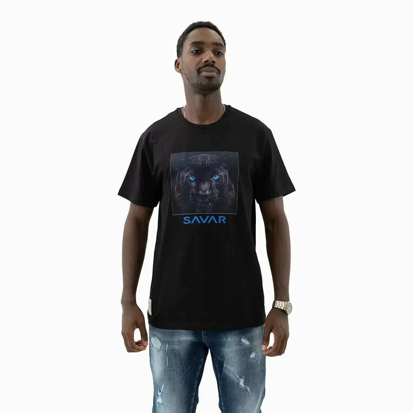 Men's Black Panther Graphic Short Sleeve T-Shirt
