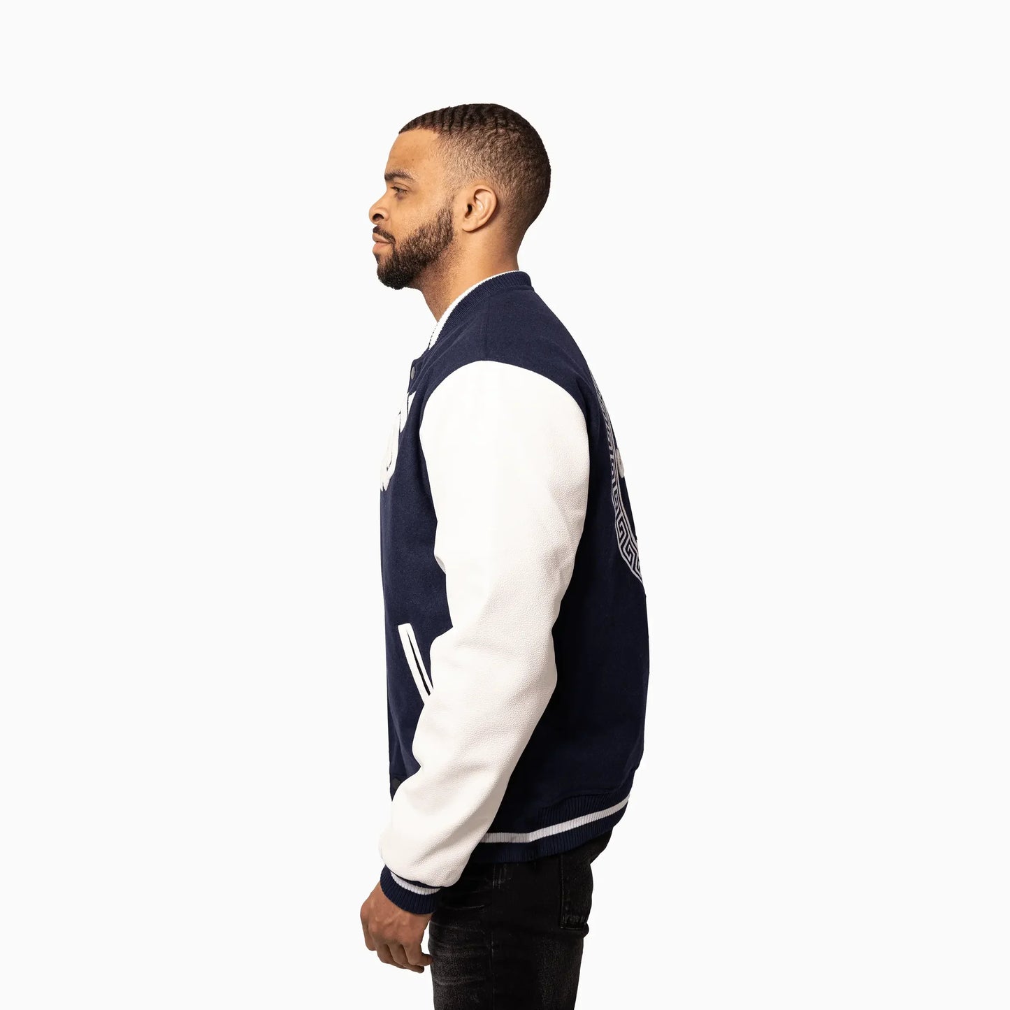 Men's Circle Wool Varsity Jacket