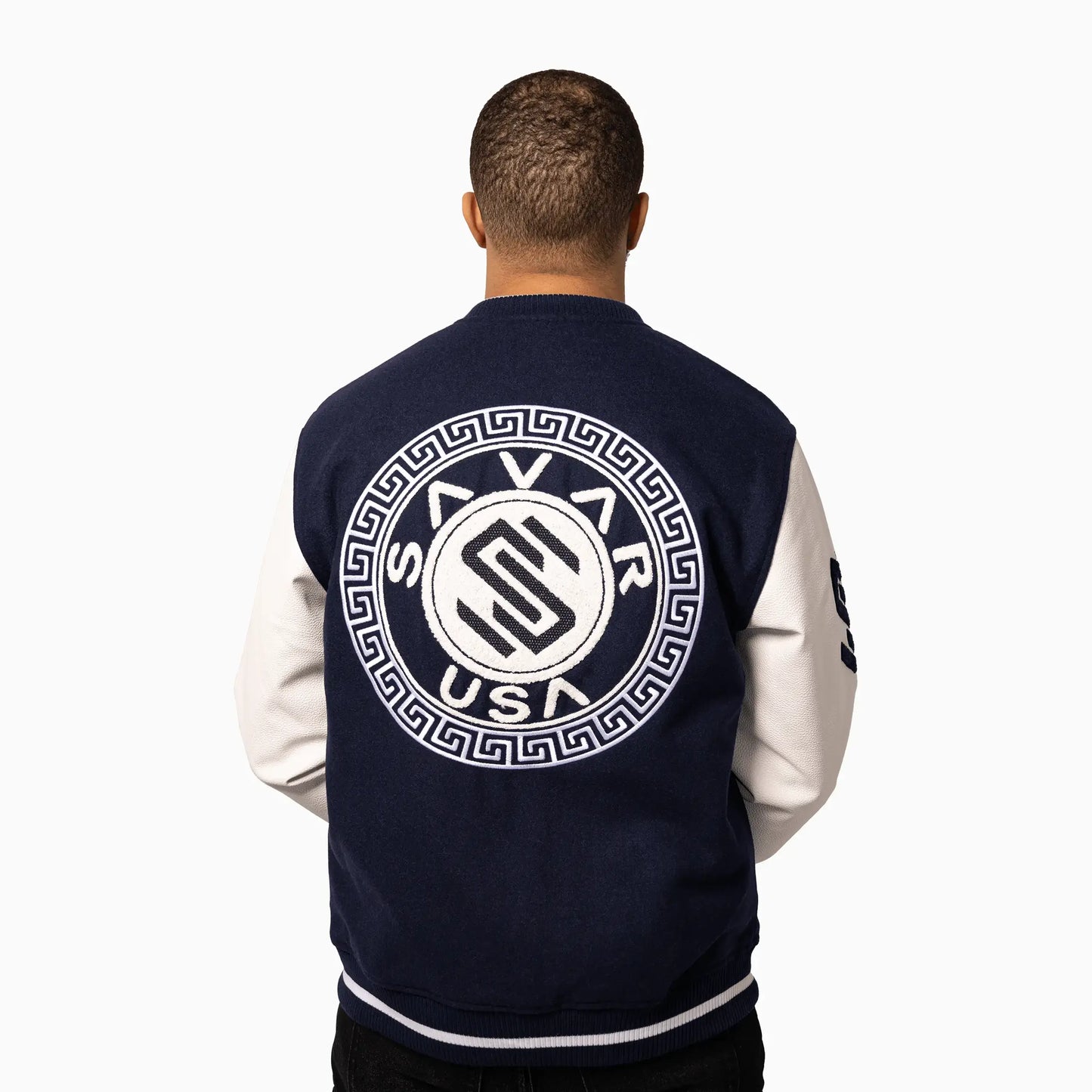 Men's Circle Wool Varsity Jacket