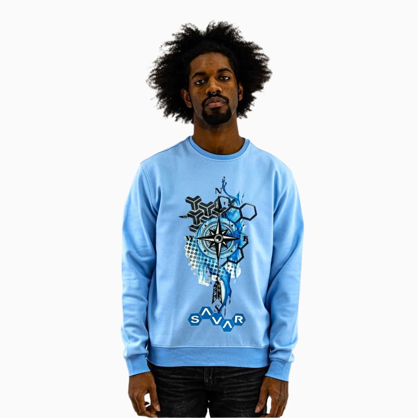 Men's Compass Crew Neck Sweatshirt
