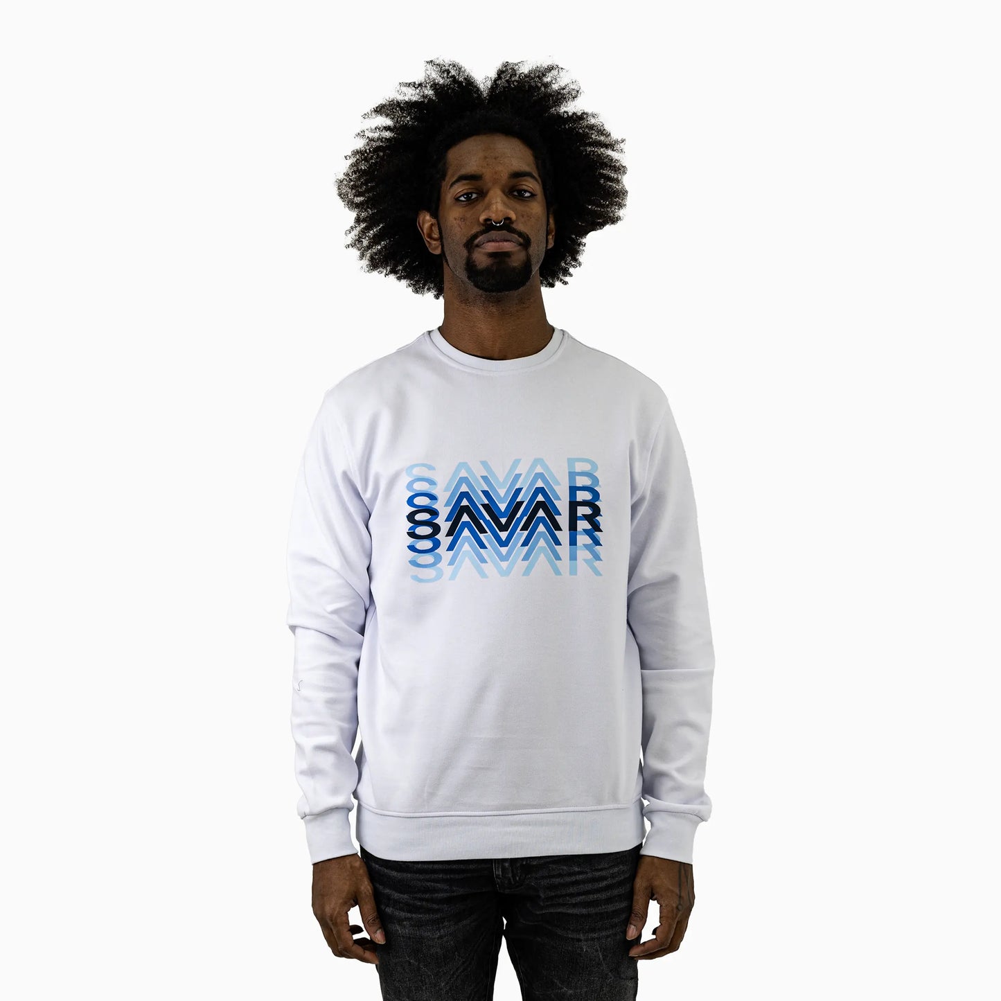 Men's Savar Logo Crew Neck Sweatshirt