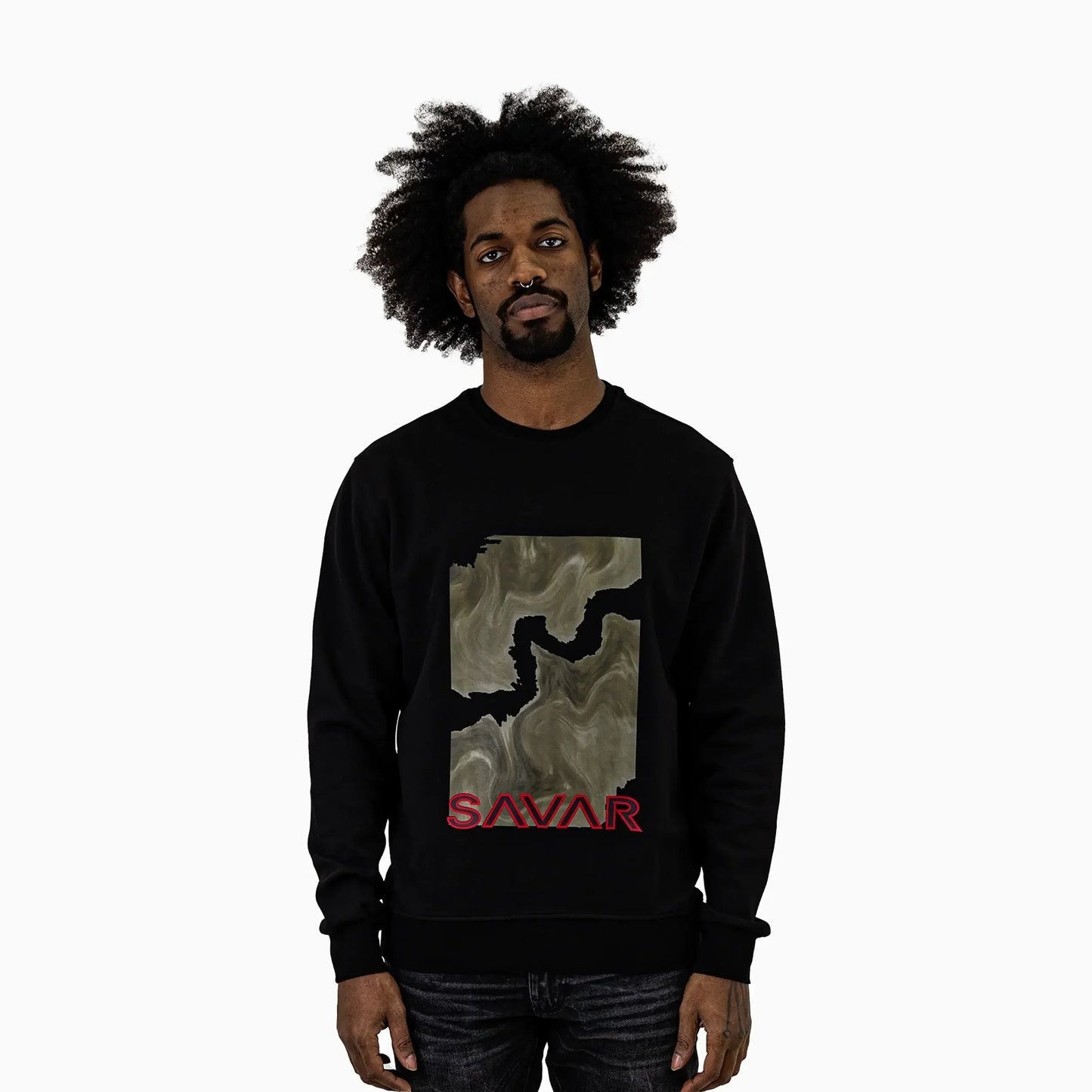 Men's Mosaic Crew Neck Sweatshirt
