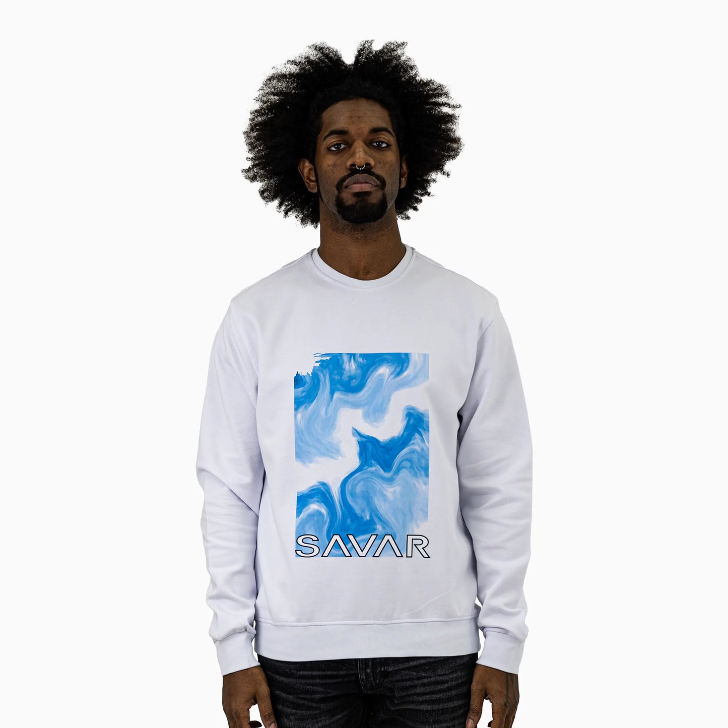 Men's Mosaic Crew Neck Sweatshirt