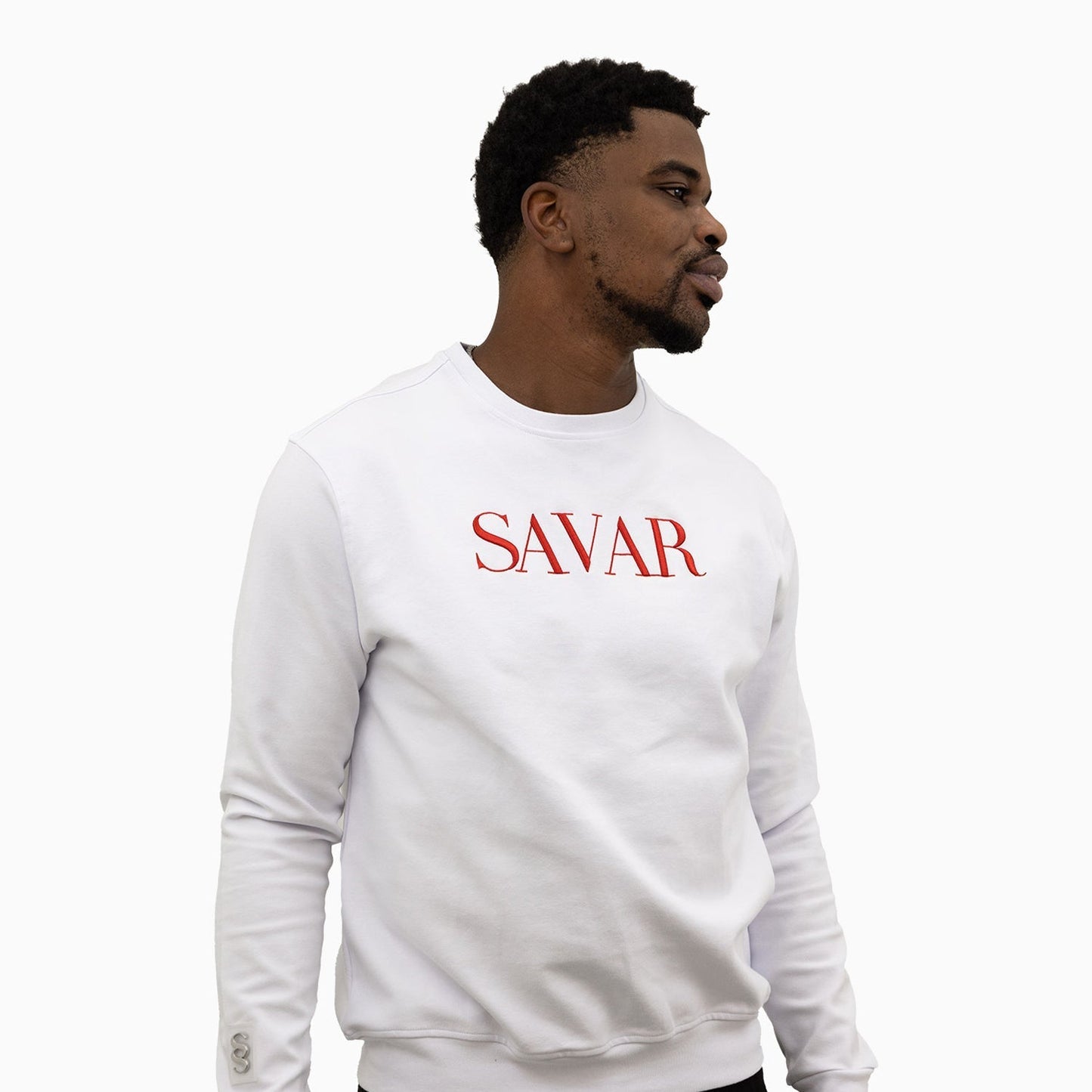 Men's Embroidery Crew Neck Sweatshirt