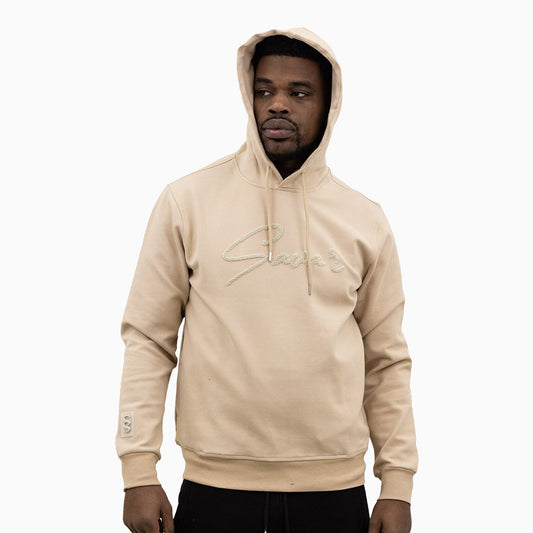Men's Chenille Patch Pull Over Hoodie