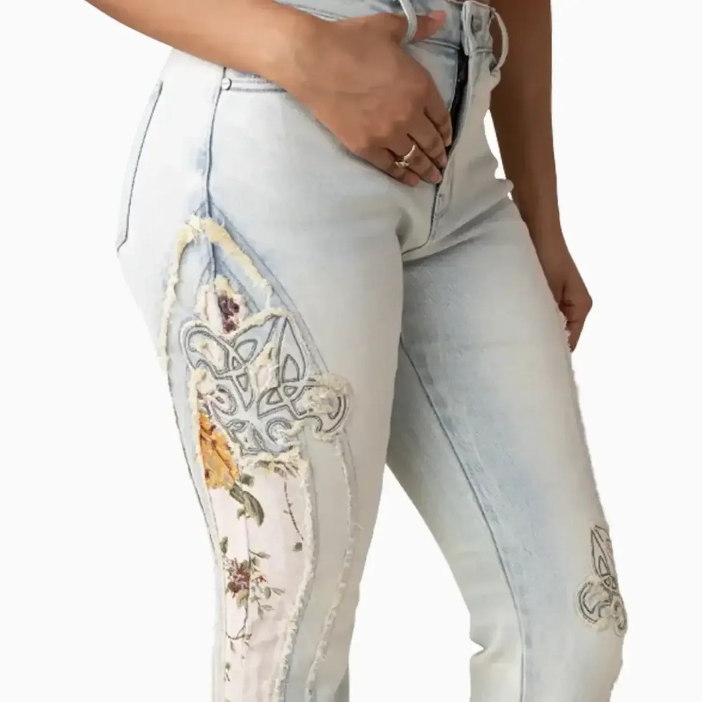 Women's High Rise Graphic Crop Outfit