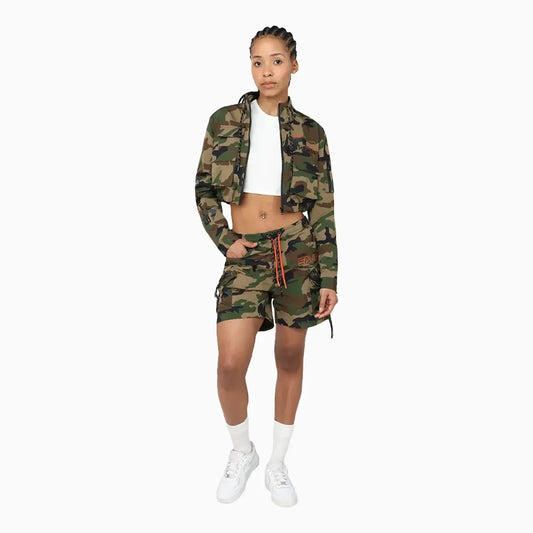 Women's Utility Nylon Printed Outfit