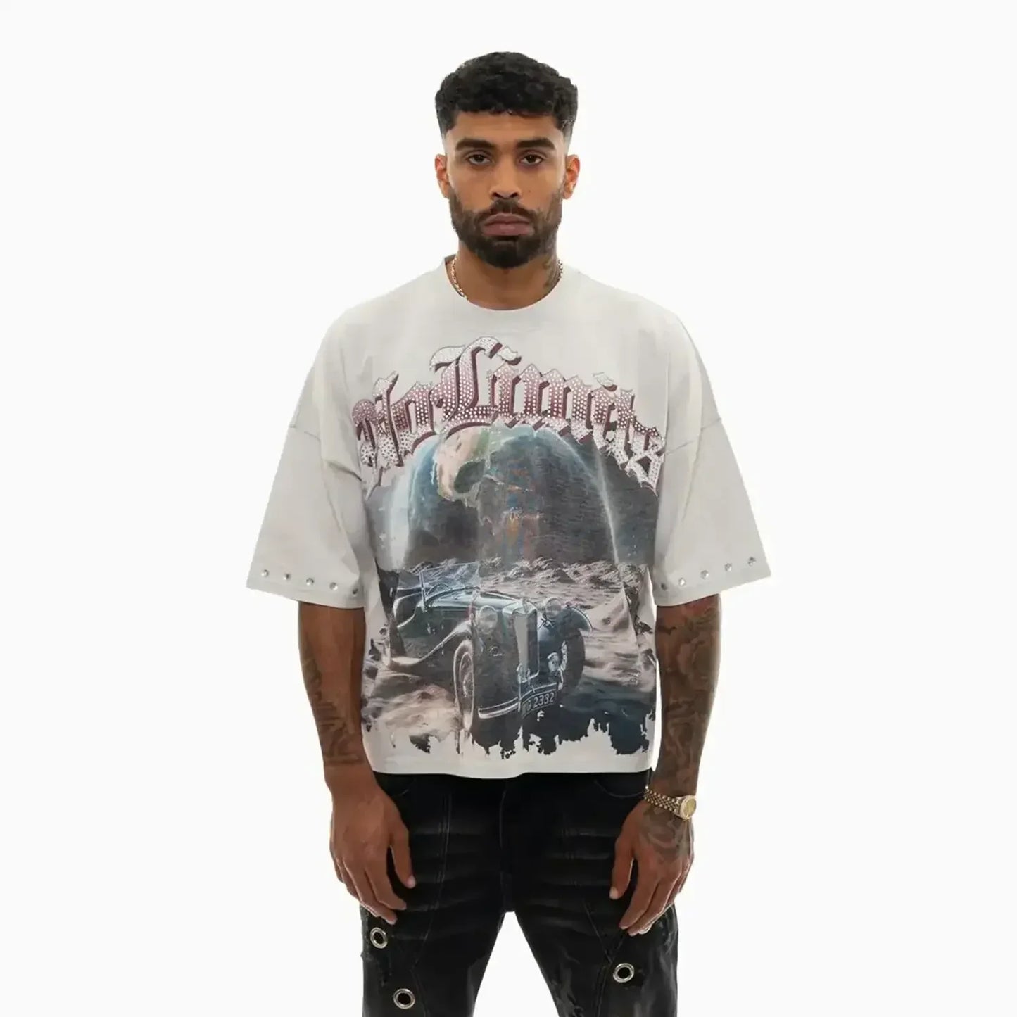 Men's Only Goals Oversized Graphic T-Shirt