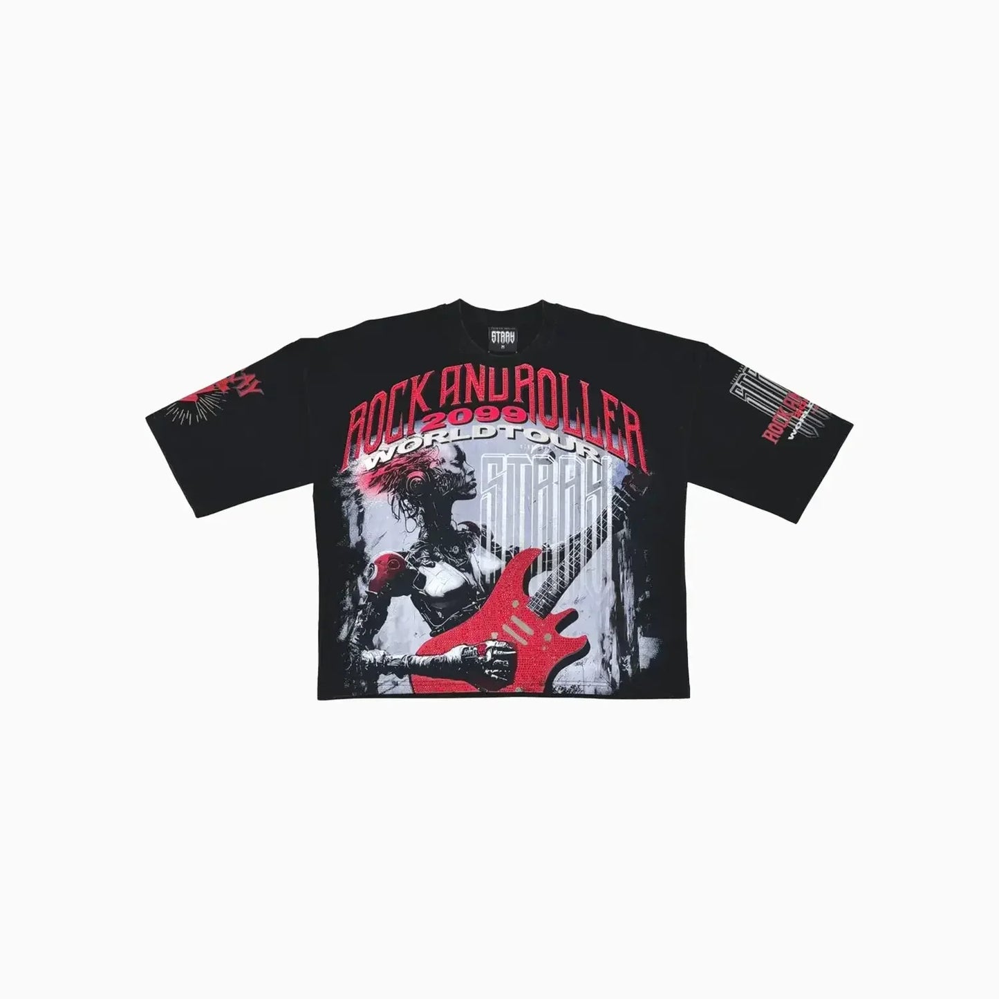 Men's Rock and Roller 2099 World Tour Oversized Graphic T-Shirt