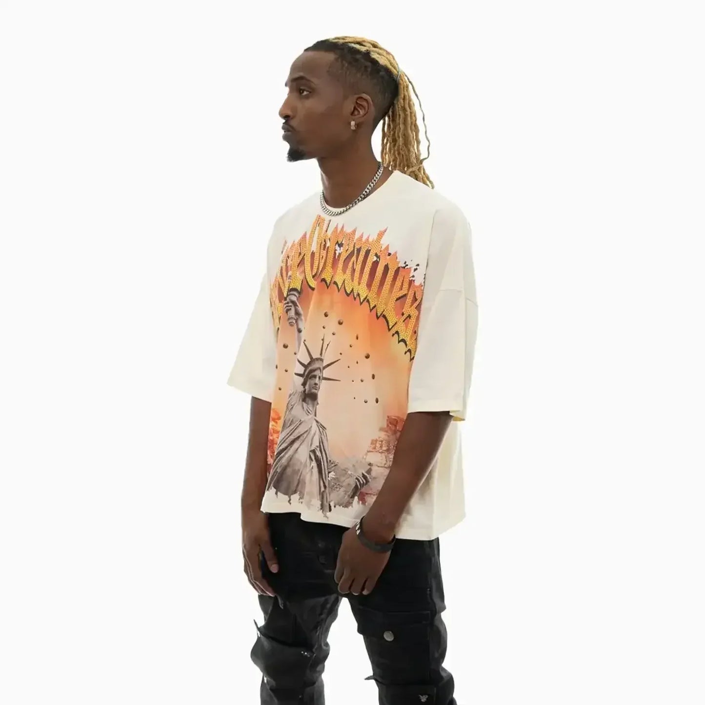 Men's Stand Proud Gothic Street Graphic T-Shirt