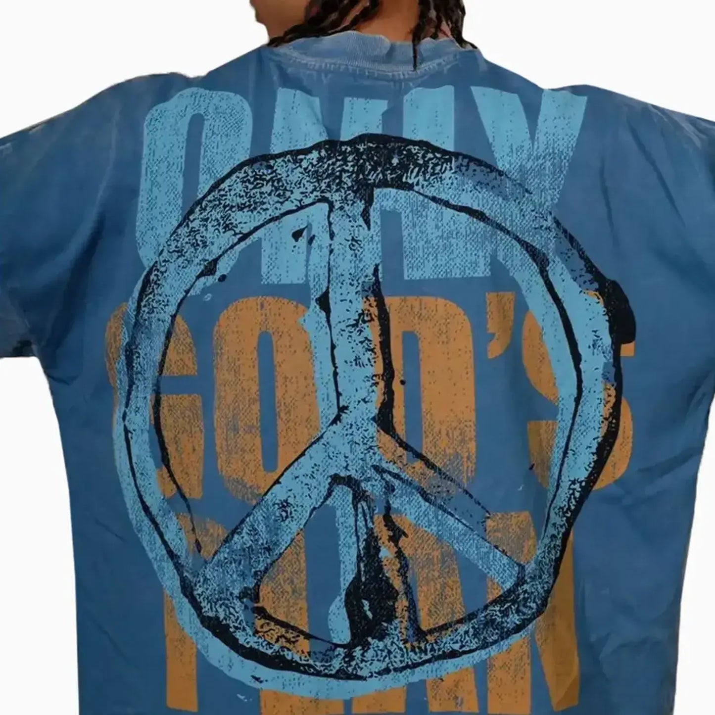 Men's Wide Crop Fit Drop Shoulders T-Shirt