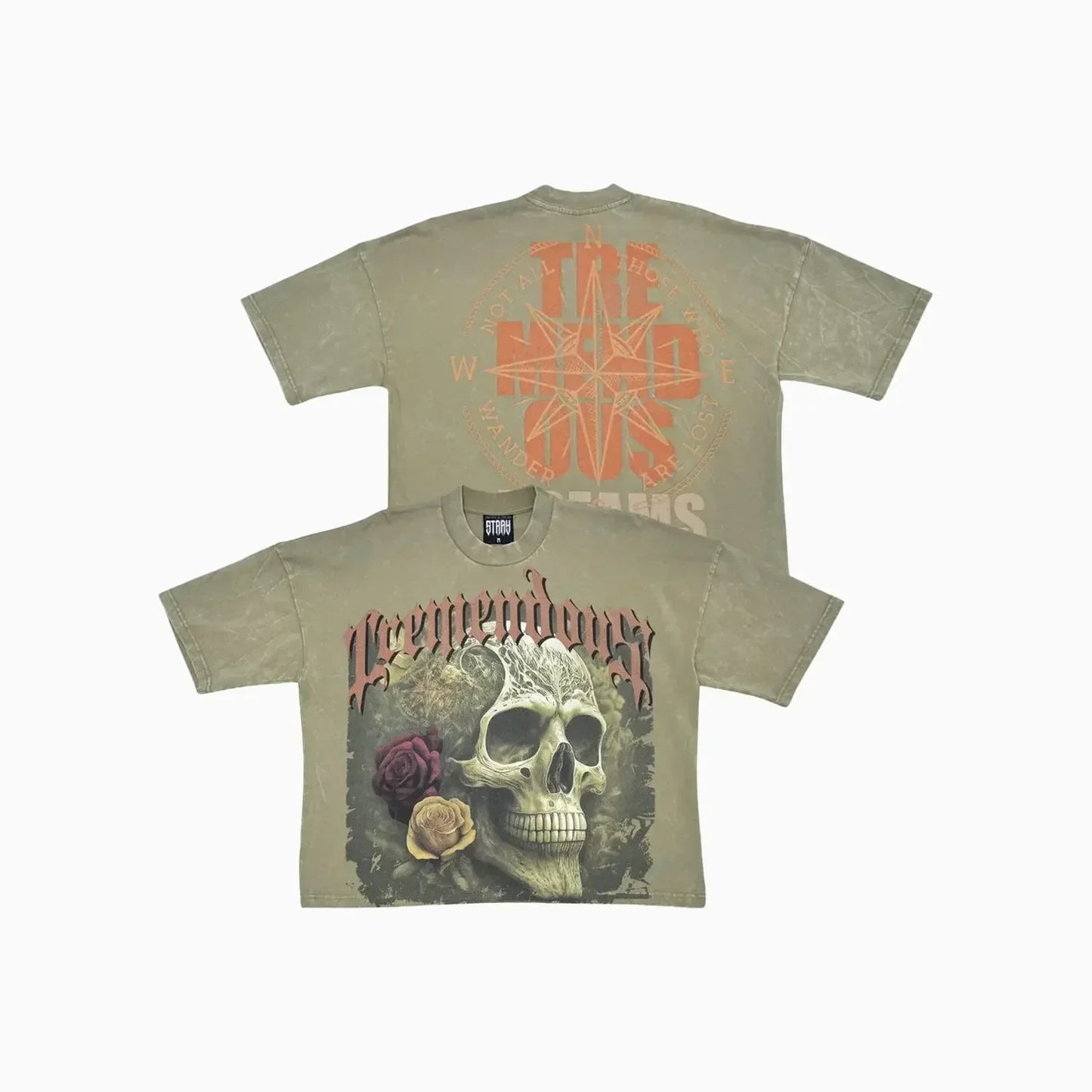 Men's Wide Crop Fit Drop Shoulders T-Shirt