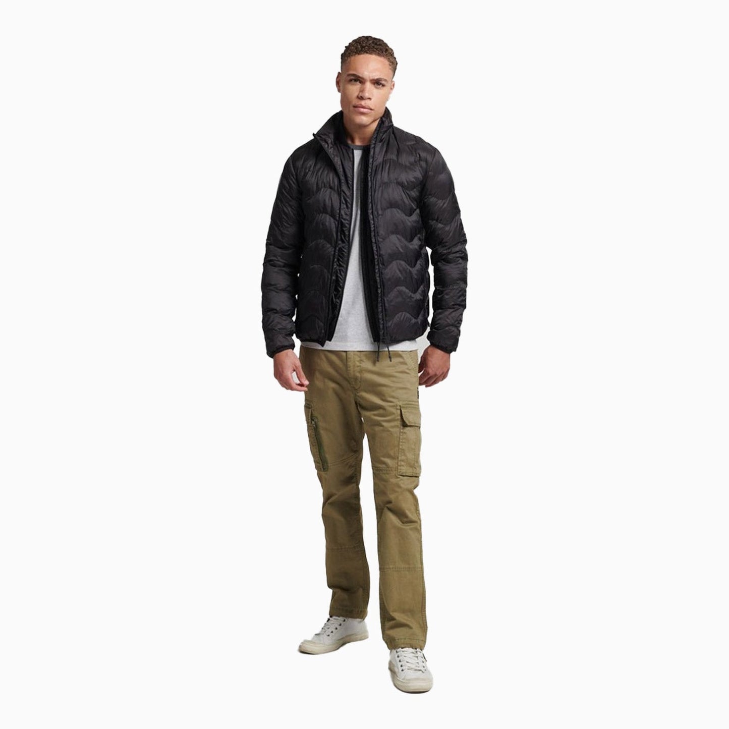 Men's Short Quilted Light Puffer Jacket