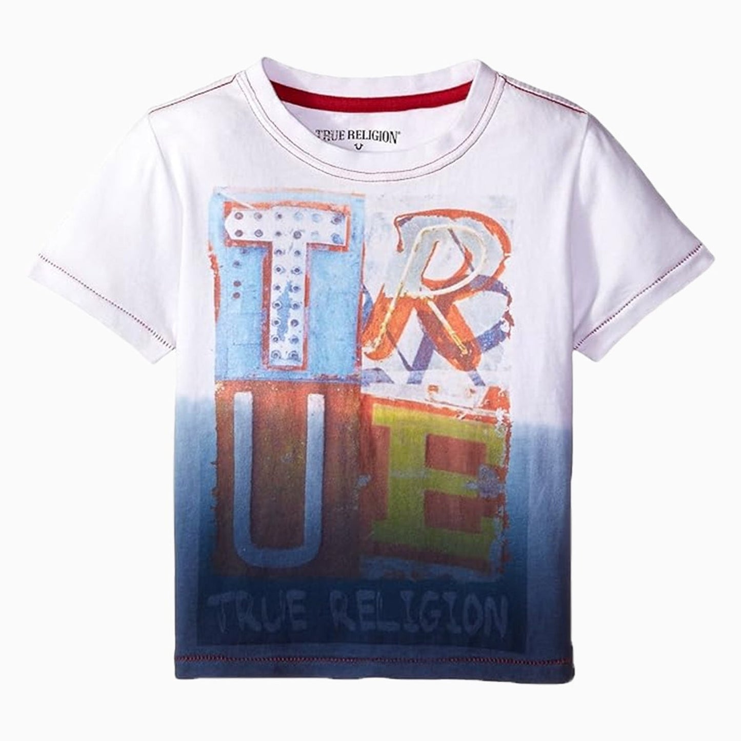 Kid's True Letters Short Sleeves T Shirt