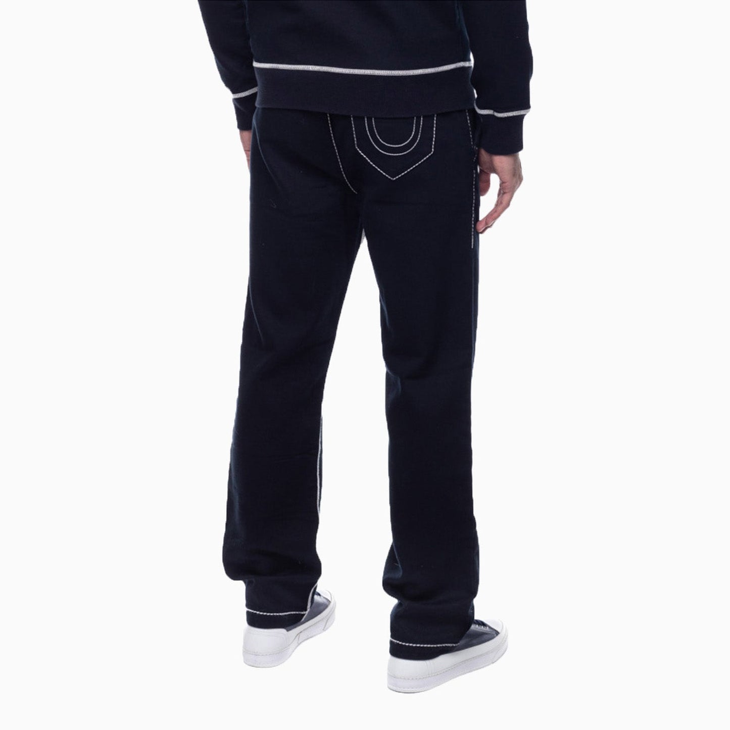 Men's Contrast Wide Leg Sweat Pant