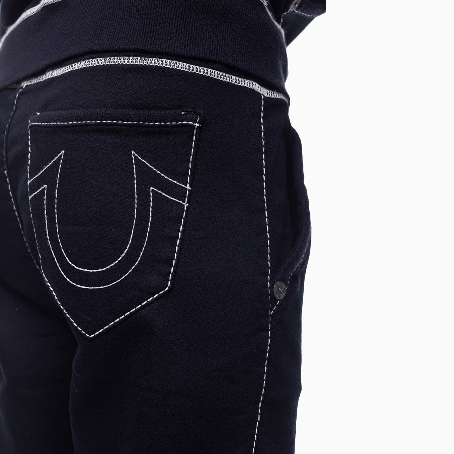 Men's Contrast Wide Leg Sweat Pant