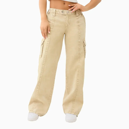 Women's Bobbi Low Rise Big T Relaxed Cargo Pant