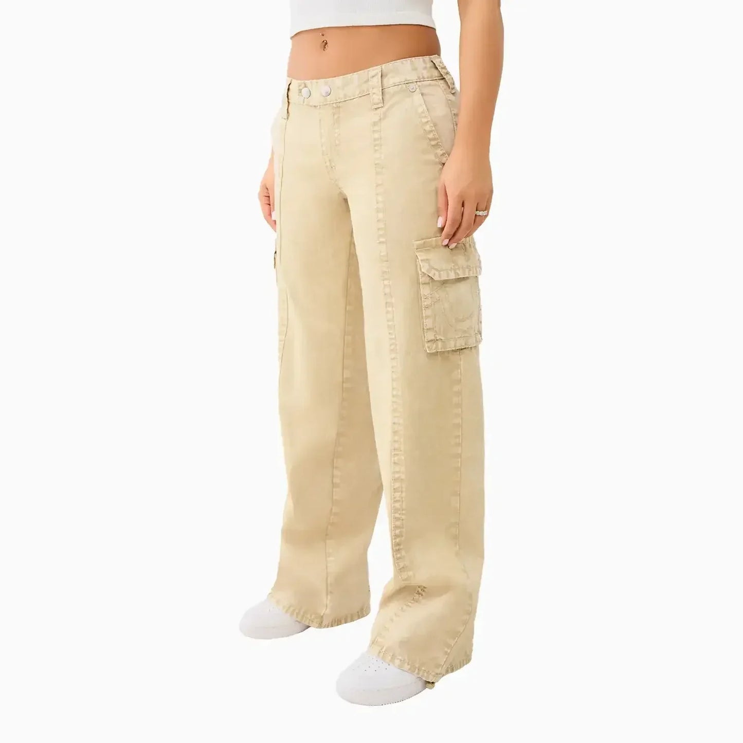 Women's Bobbi Low Rise Big T Relaxed Cargo Pant